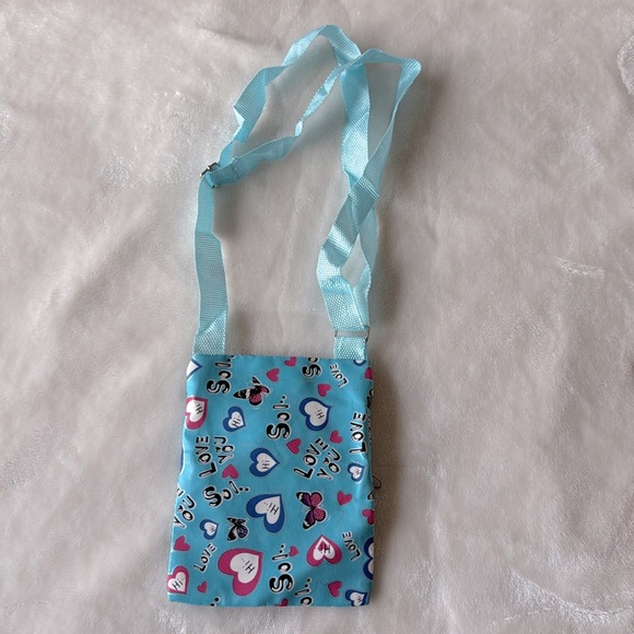 Baby blue pink and blue heart color Crossbody bag - Picture 5 of 5
